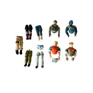 Vintage 80’s G.I. Joe Action Figure Toys Body Parts Tops and Bottoms